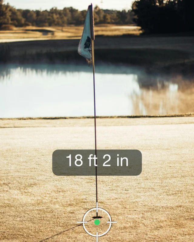 Measuring closest to the pin with the phone camera